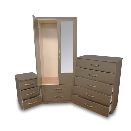 3Pc Assembled Bedroom Set