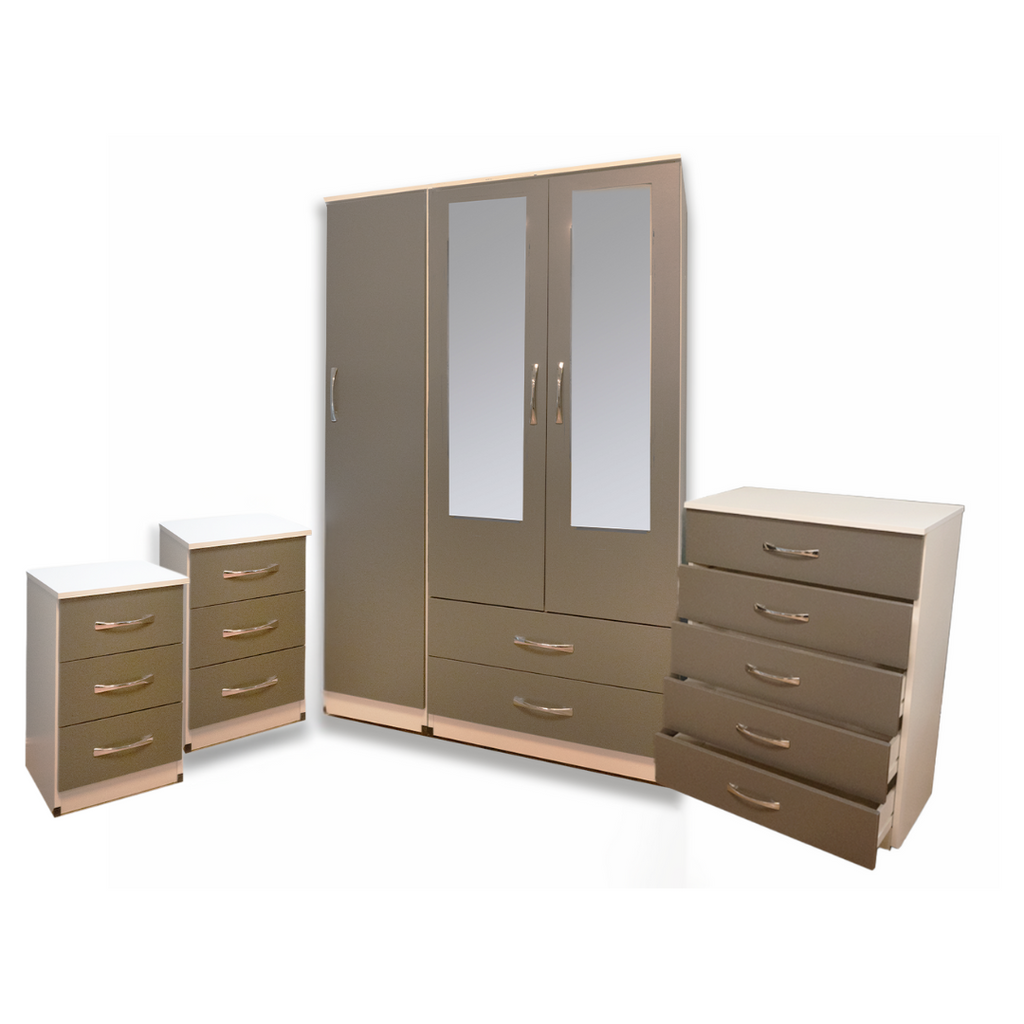 4 Pc Assembled Bedroom Set