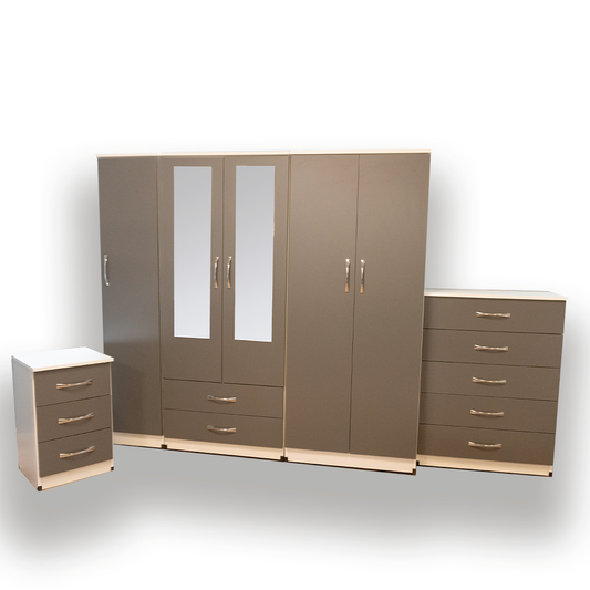 4 Pc Assembled Bedroom Set