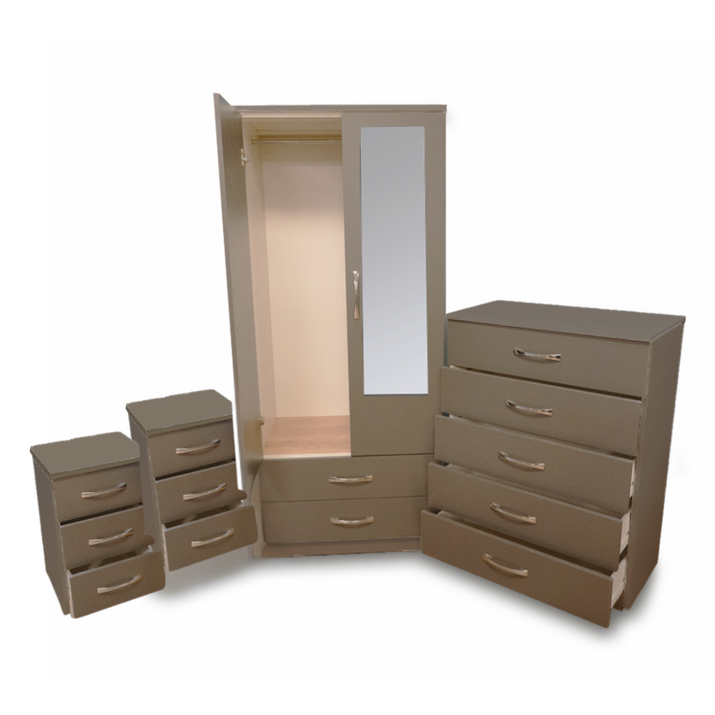 4 Pc Assembled Bedroom Set