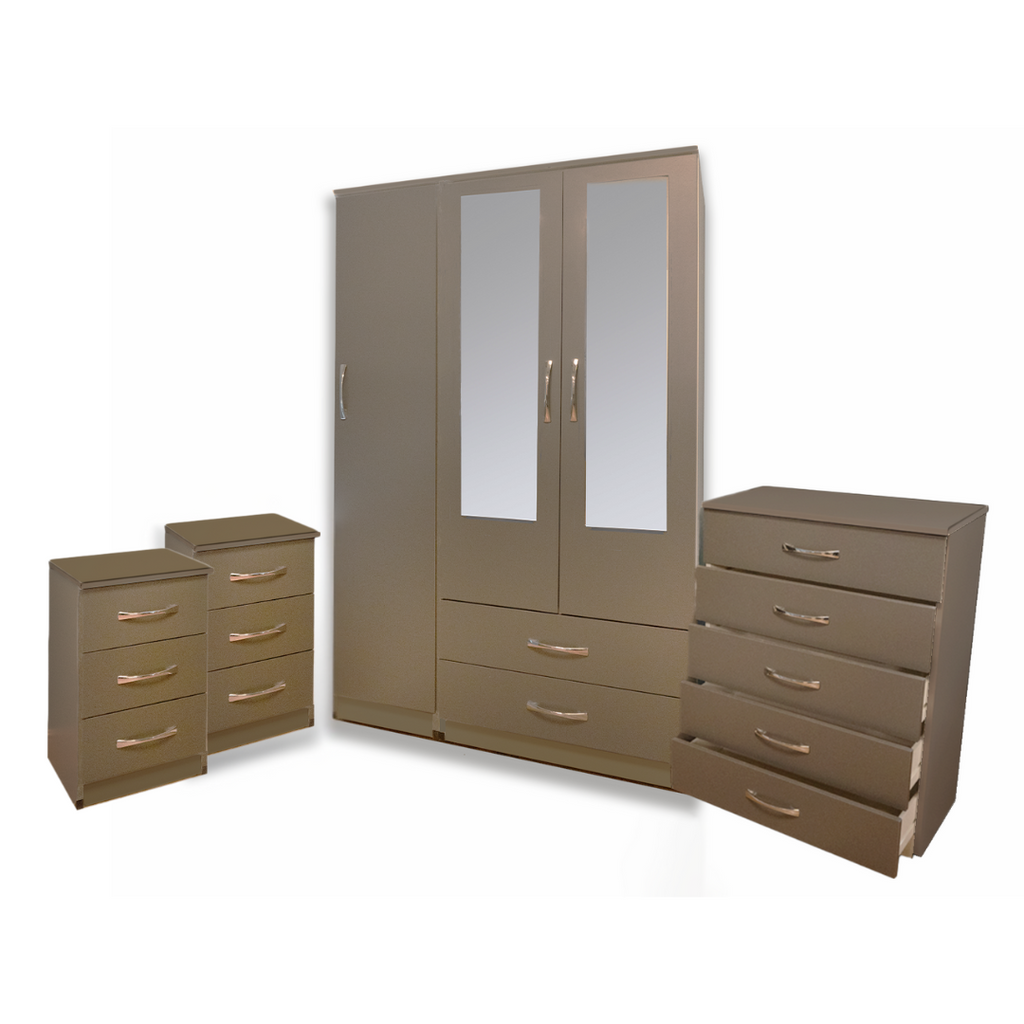 4 Pc Assembled Bedroom Set