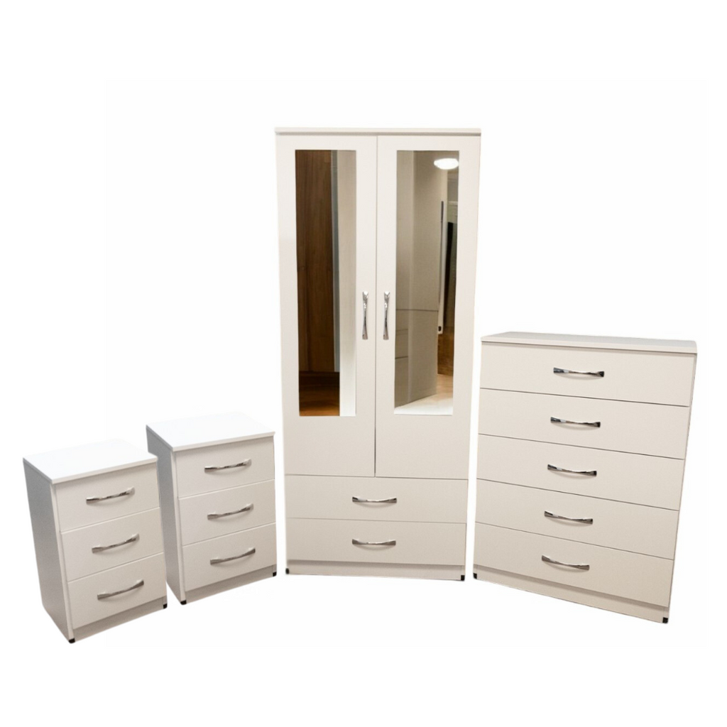 4 Pc Assembled Bedroom Set